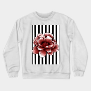 LINE FLOWER RED Crewneck Sweatshirt